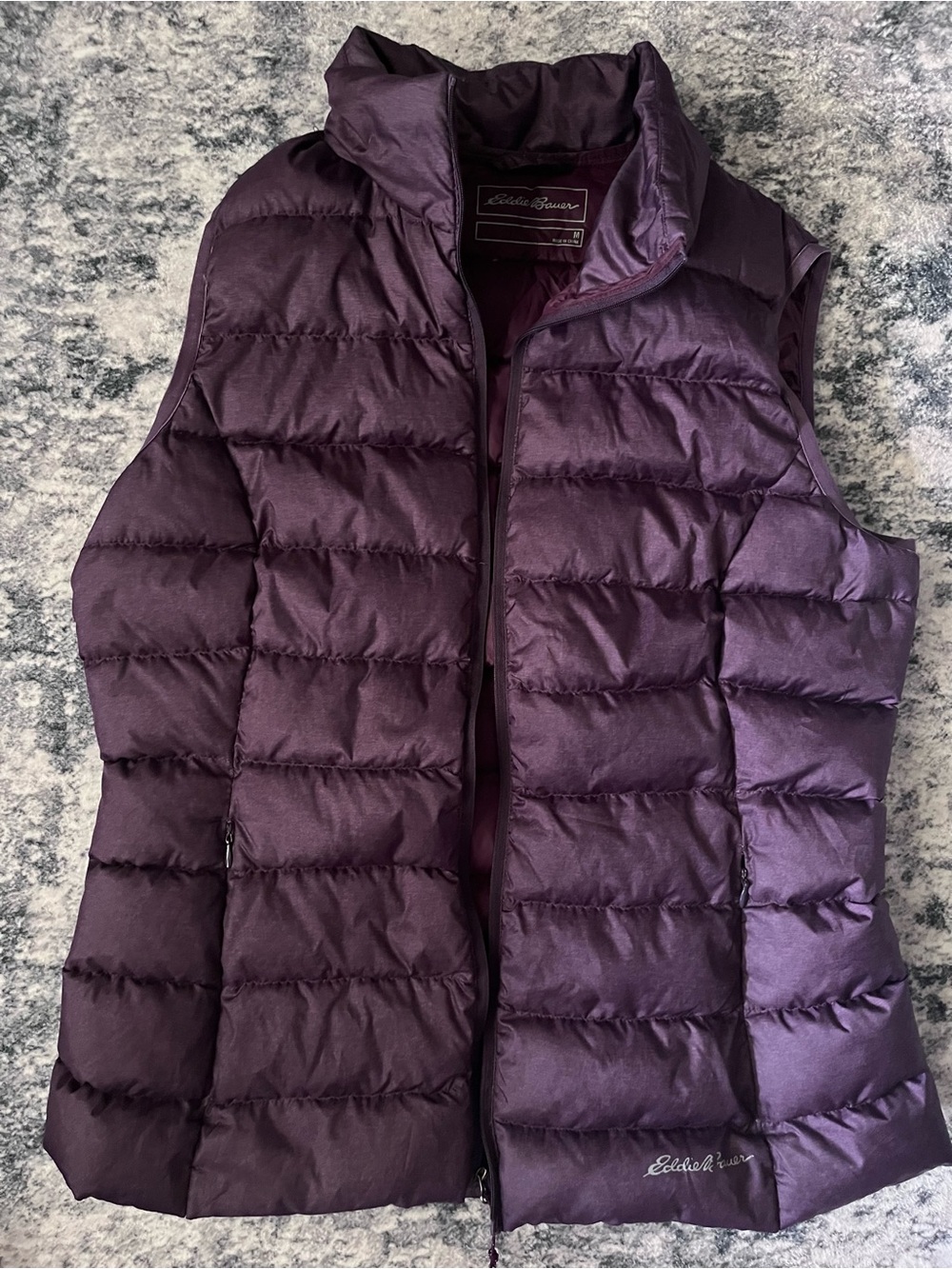 Eddie Bauer Women's Plum Quilted Down Puffer Vest